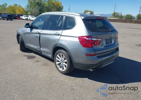 2016 BMW X3 xDrive28I from USA, damaged, VIN 5UXWX9C50G0D95259